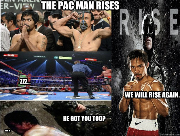 the PAC MAN RISES He got you too? zzz... ... We will rise again. - the PAC MAN RISES He got you too? zzz... ... We will rise again.  Pacman Rises