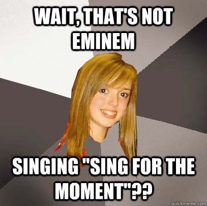 Wait, that's not eminem singing 