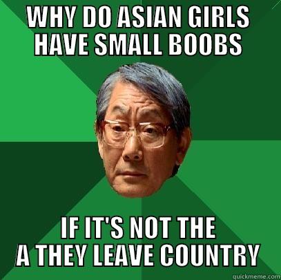 WHY DO ASIAN GIRLS HAVE SMALL BOOBS IF IT'S NOT THE A THEY LEAVE COUNTRY High Expectations Asian Father