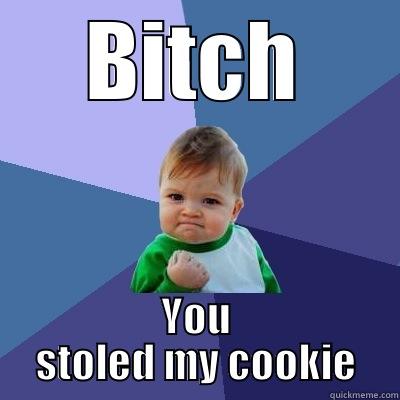 BITCH YOU STOLED MY COOKIE Success Kid