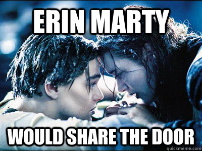 erin marty would share the door  