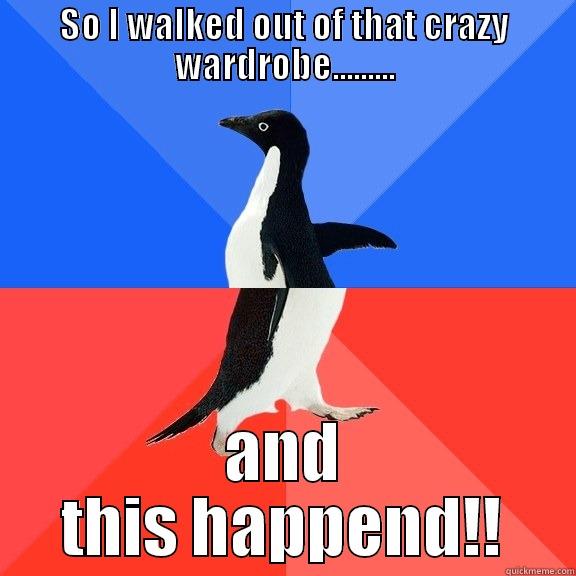 SO I WALKED OUT OF THAT CRAZY WARDROBE......... AND THIS HAPPEND!! Socially Awkward Awesome Penguin