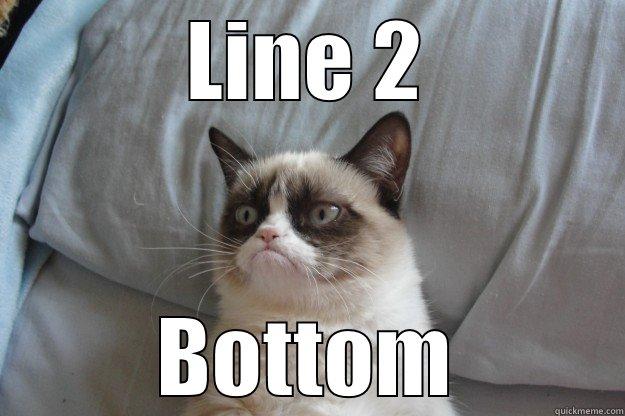 LINE 2 BOTTOM Grumpy Cat