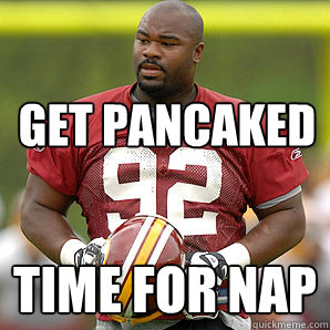 Get Pancaked Time for nap  