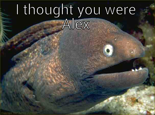 I THOUGHT YOU WERE ALEX  Bad Joke Eel