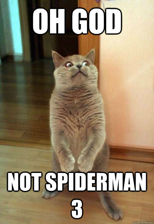 Oh god not spiderman 3  Horrorcat