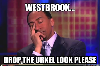 westbrook... drop the urkel look please  Stephen A Smith