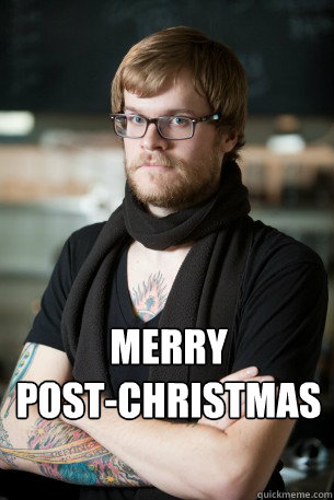  Merry 
post-christmas -  Merry 
post-christmas  Hipster Barista