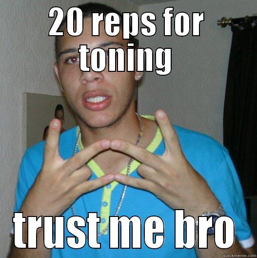 20 REPS FOR TONING TRUST ME BRO Misc