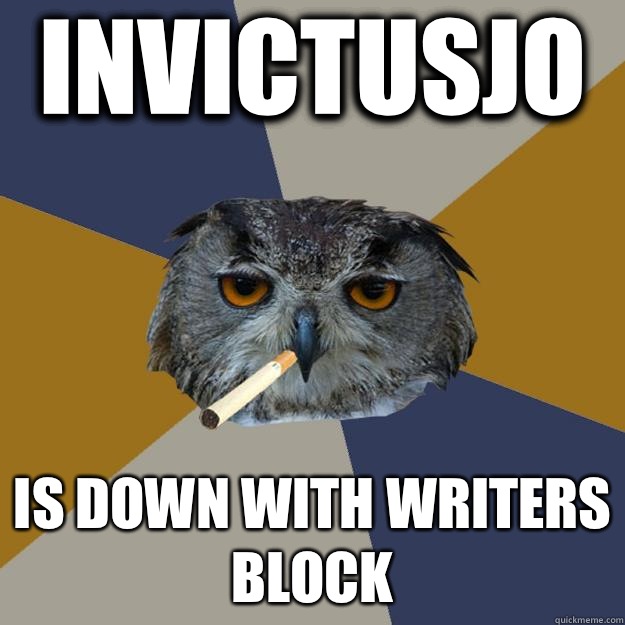 Invictusjo Is down with writers block  Art Student Owl