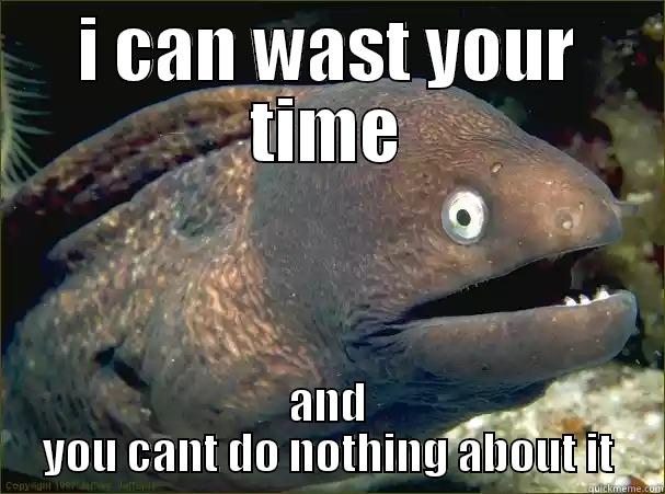 I CAN WAST YOUR TIME AND YOU CANT DO NOTHING ABOUT IT Bad Joke Eel