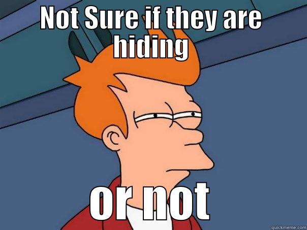 NOT SURE IF THEY ARE HIDING OR NOT Futurama Fry