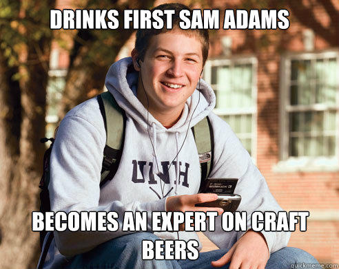 Drinks first Sam Adams becomes an expert on craft beers  