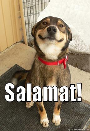 haha haha -  SALAMAT!  Good Dog Greg