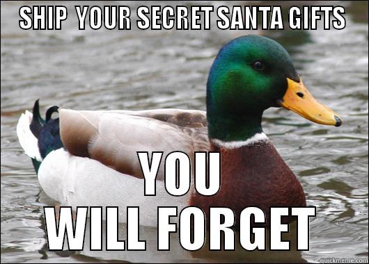 SHIP  YOUR SECRET SANTA GIFTS YOU WILL FORGET Actual Advice Mallard