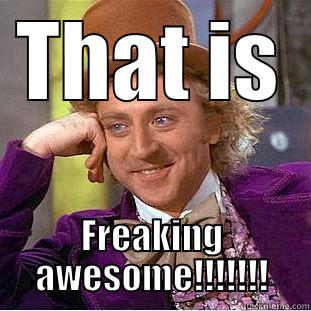 That's Freaking Awesome - THAT IS FREAKING AWESOME!!!!!!! Condescending Wonka