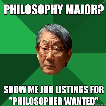 Philosophy Major? Show me job listings for 