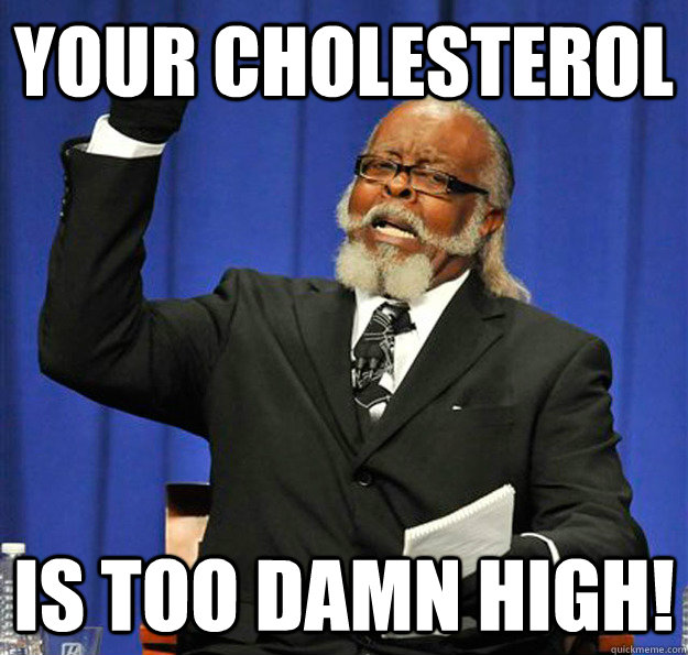 Your cholesterol  Is too damn high! - Your cholesterol  Is too damn high!  Jimmy McMillan