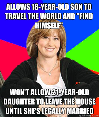 allows 18-year-old son to travel the world and 