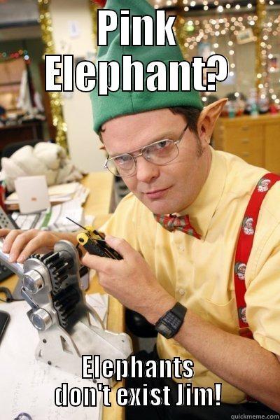 Dwight S - PINK ELEPHANT? ELEPHANTS DON'T EXIST JIM! Misc