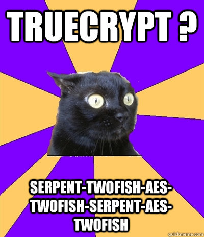 truecrypt ? Serpent-Twofish-AES-twofish-serpent-aes-twofish  Anxiety Cat