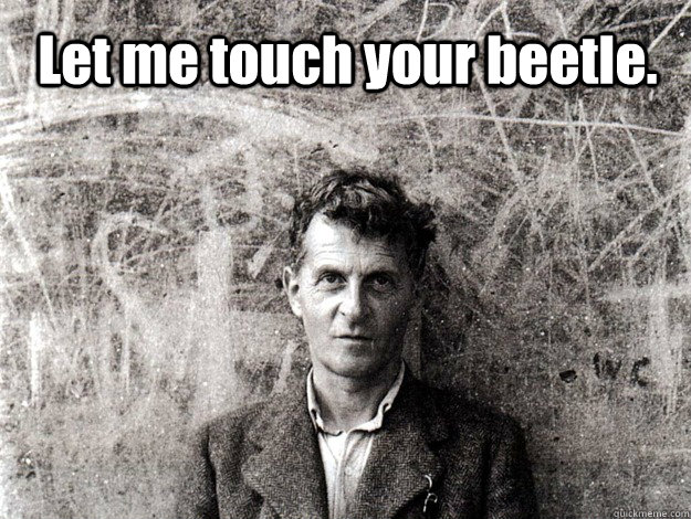 Let me touch your beetle.    