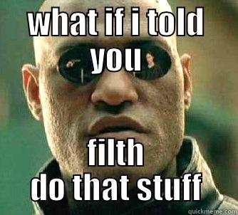 WHAT IF I TOLD YOU FILTH DO THAT STUFF Matrix Morpheus