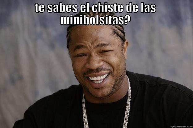 TE SABES EL CHISTE DE LAS MINIBOLSITAS?  Xzibit meme