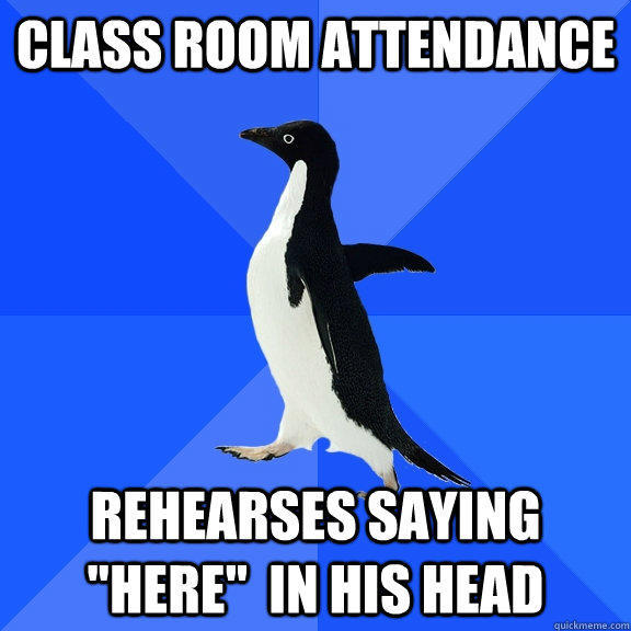 Class room attendance Rehearses saying 