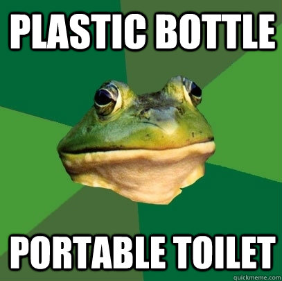 Plastic Bottle Portable Toilet - Plastic Bottle Portable Toilet  Foul Bachelor Frog