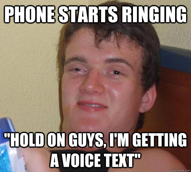 Phone starts ringing 