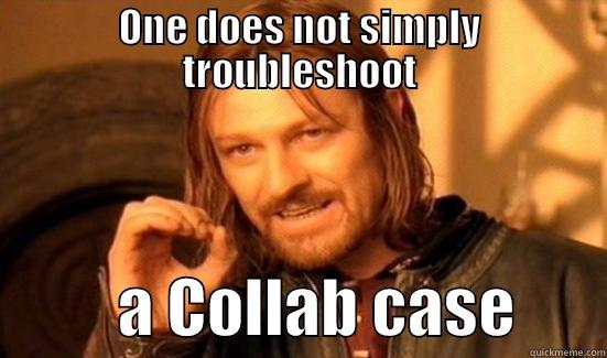 ONE DOES NOT SIMPLY TROUBLESHOOT           A COLLAB CASE       Boromir