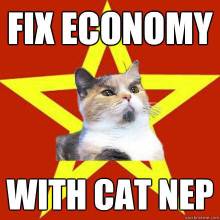 Fix Economy With cat nep - Fix Economy With cat nep  Lenin Cat