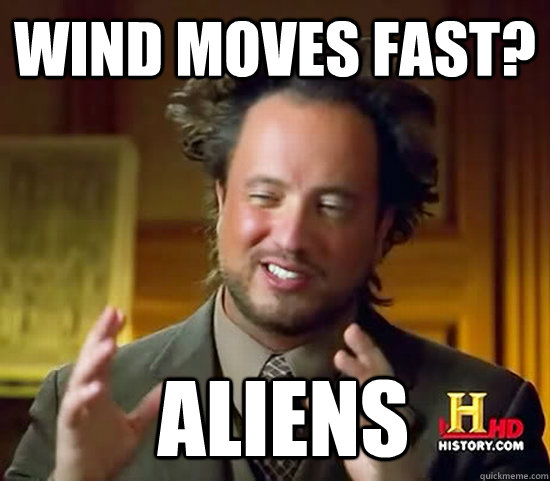 WIND MOVES FAST?  Aliens  Ancient Aliens