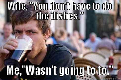 me and the dishes - WIFE, 